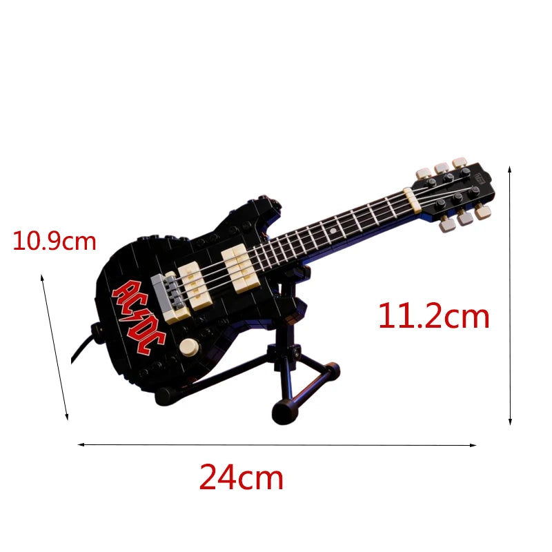 Byggklossmodell gitarr