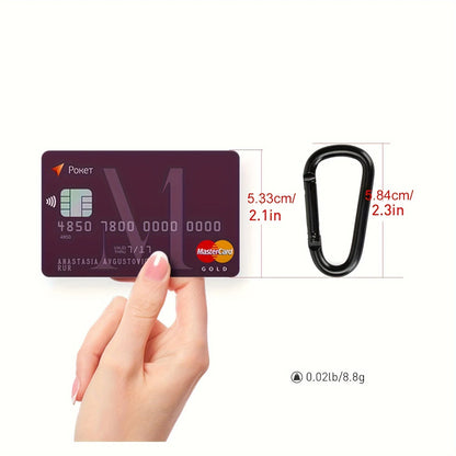 Aluminum Alloy Carabiner D Ring Outdoor Clip Hook 2.3" Spring Snap Clip for Camping Hiking Backpack Keychain Dog Leash DIY Gear