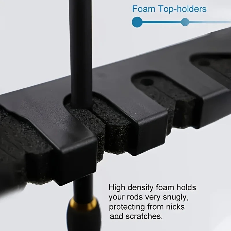 2pcs/set Fishing Rod Storage Display Racks Horizontal Wall Mounted Fishing Pole Holders Fishing Tools Rod Holder