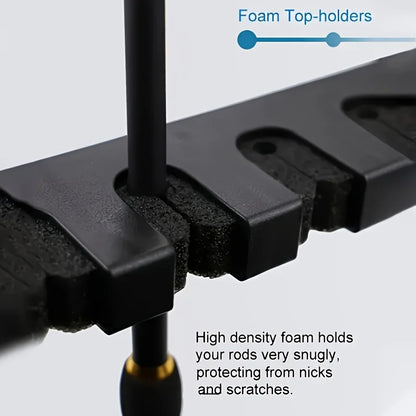 2pcs/set Fishing Rod Storage Display Racks Horizontal Wall Mounted Fishing Pole Holders Fishing Tools Rod Holder