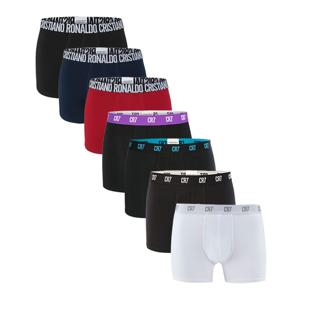 CRIIS SEVEN 7 Boxer Briefs – CR7-inspirerade, Bomull, Sportig Passform, M–XXL, Flerpack
