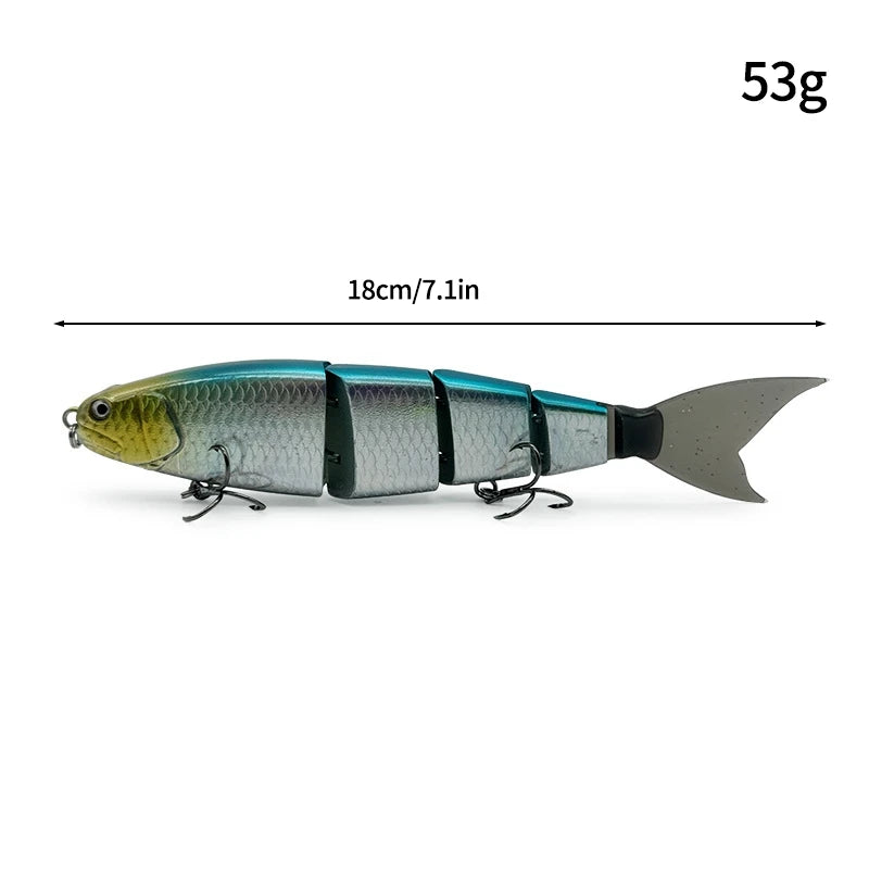 11.5cm 18.5g Balam Glide Bait Swimbait Joint Giant Pike Bass Fishing Lure Hard Bait Catfish Saltwater Lures Leurre De Pêche