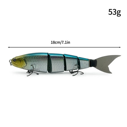 11.5cm 18.5g Balam Glide Bait Swimbait Joint Giant Pike Bass Fishing Lure Hard Bait Catfish Saltwater Lures Leurre De Pêche
