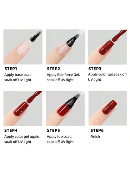 1Pc 15ml Reinforce Gel Nail Gel Multifunctional Clear Gel Nail Polish Nail Strengthener Gel Nail Extension Hard Gel Builder For