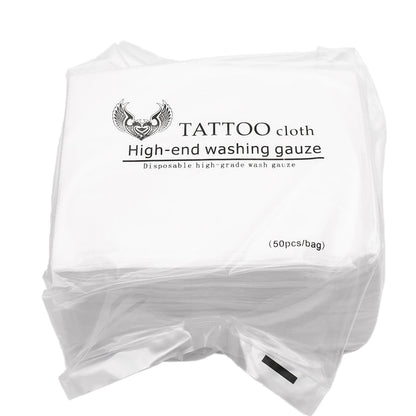 50pcs Disposable Tattoo Wipe Paper Towel Tissue Body Art Permanent Makeup Tattoo Cleaning Tools Tattoo Supplies Accessories