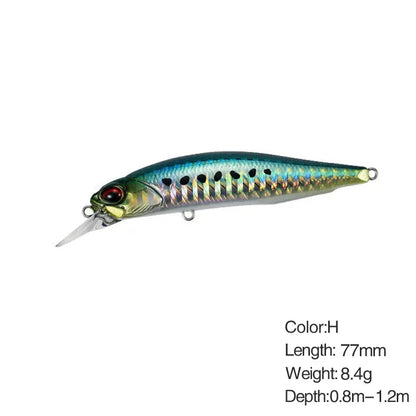 Minnow Fishing Lure Wobbler Rozante 77SP Long Cast Hover Swaying Lure Jerkbait Artificial Bait Culter 77mm/63mm Alburnus Bait