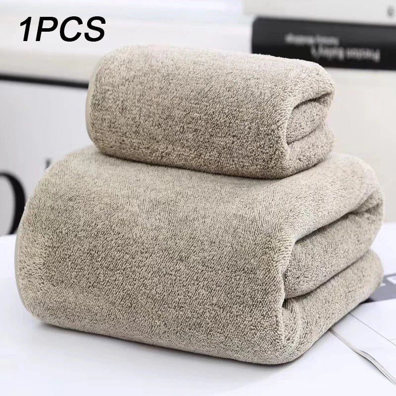 Thickening High Quality Bamboo Charcoal Coral Velvet Fiber Bath Towel Super Absorbent And Quick Drying Bath Towel Bathroom Use