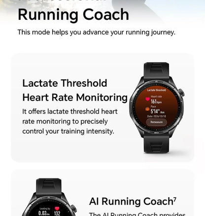 Honor Watch 6 new Smartwatch 1.46" AMOLED Up to 35 days battery life Over 120 training and health modes 5ATM waterproof, IP69 protection, Bluetooth 5.4