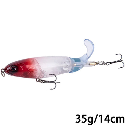 Goture Whopper Popper 10cm/11cm/14cm Topwater FIshing Lure Blowups Pike Baits Rotating Tail Fishing Tackle Crankbait Wobblers