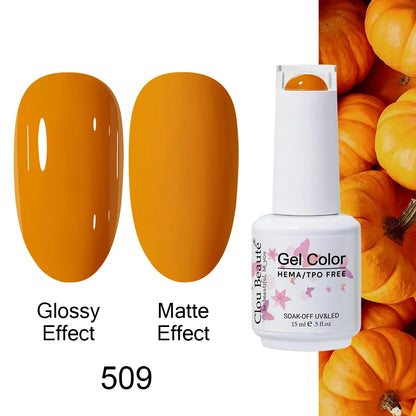 Clou Beaute Gel Nail Polish Neon Brown Royal Blue Red Green Pastal Nude Nail Art Varnishes Gel Lacquer Top Coat UV Gel Nail