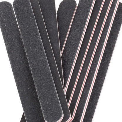 10Pcs Nail Files Sanding 100/180 Round Grit Buffer Block Pedicure  Manicure Buffing Polish Beauty Tools Professional Nail Files