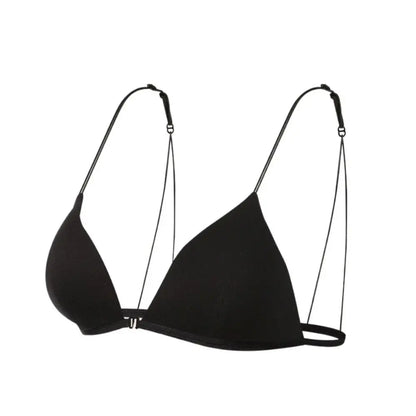 Fachion Triangle Bras for Women Thin Strape Push-up French Style Bra Beauty Back Lingerie Wireless Bra Girls