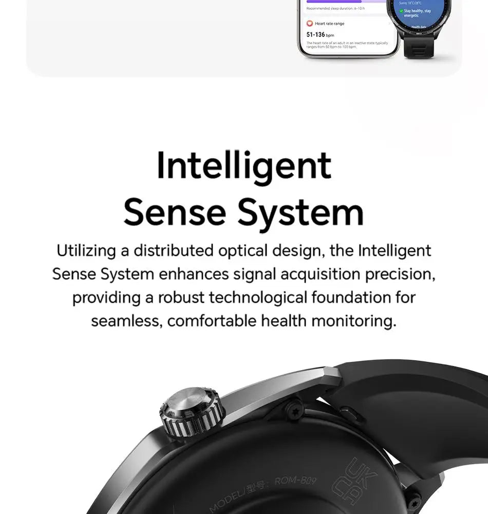 Honor Watch 6 New Smartwatch 1.46' AMOLED Battery Lasts up to 35 Days More than 120 Fitness and Health Modes 5ATM Waterproof, IP69 Protection, Bluetooth 5.4