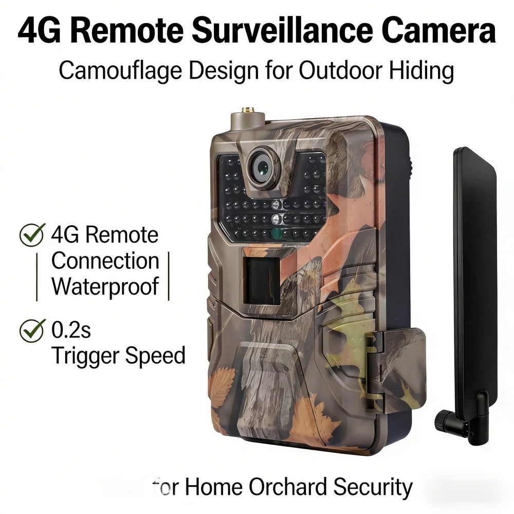 SuntekCam HC-900 Pro Viltkamera – 4G LTE, 4K, IR-nattsyn 20 m, IP65, App-styrd