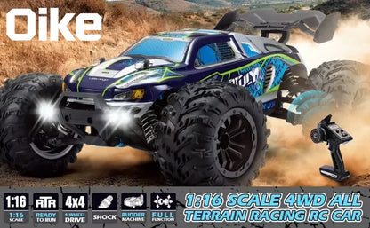 Oike RC Drift Car With LED Light 50KM/H / 80KM/H Brushless 4WD Remote Control Electric High Speed Racing Monster Truck for Adult