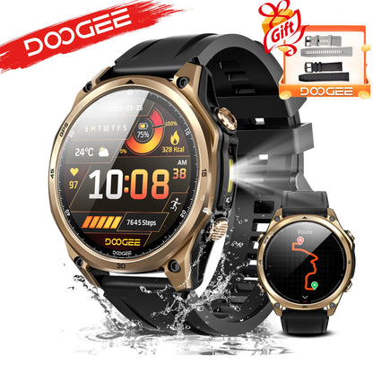 DOOGEE Anywise W1 AI Smartklocka – GPS, 1,43" AMOLED, 24h Hälsomätning, 5ATM Vattentålig, EU-lager