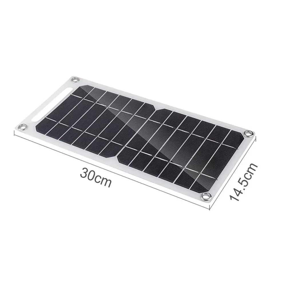 Soecopo Flexibel Solpanel 5V USB – Monokristallin 21,8% CE RoHS Powerbank Mobil Camping Husbil 300×145mm