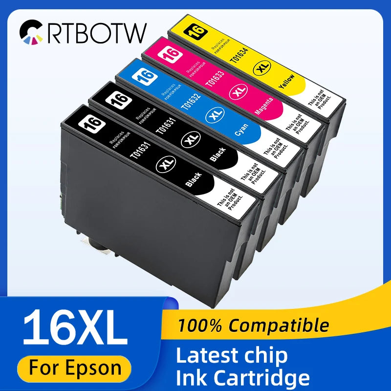 CRTBOTW 16XL T1631 Bläckpatron för Epson kompatibel WorkForce skrivare