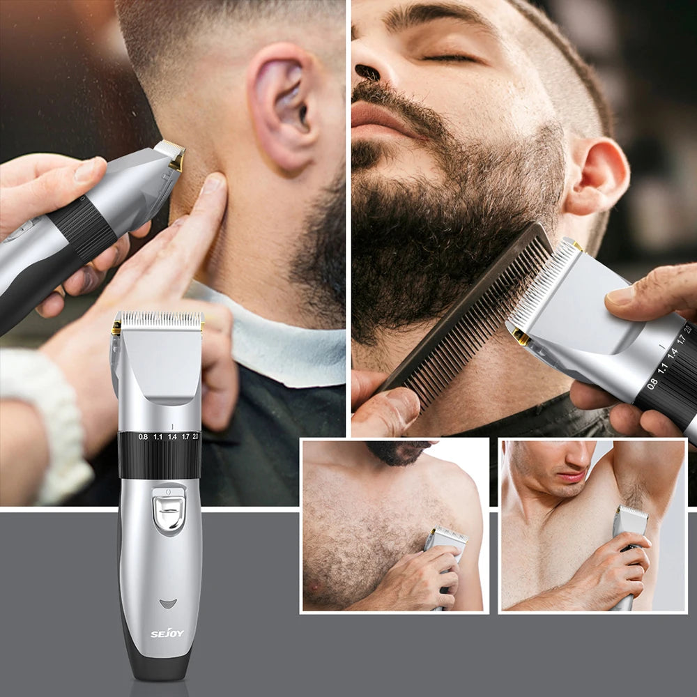 Sejoy sladdlös hår- och skäggtrimmer med USB-C-laddning