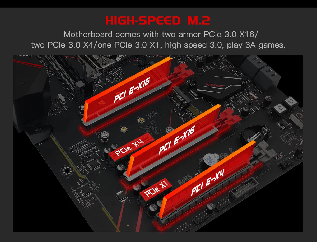 MACHINIST X99 MR9A PRO MAX Motherboard Support TPM2.0 LGA 2011-3 Intel Xeon E5 V3&V4 CPU DDR4 RAM Memory NVME/SATA USB3.0 ATX