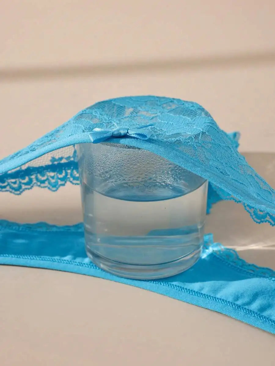 3Pcs Sexy Lace Women Thongs Transparent Women Panties Sexy Underwear Solid Floral G-String Size XS-XL Female Underpants Lingerie