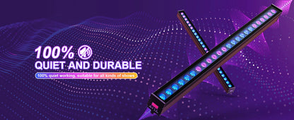 Fieryzeal 100W RGB LED Wall Wash-ljus IP65 – 24x3W DMX512 Strobe Scen DJ Bar Bröllop Utomhus CE FCC RoHS