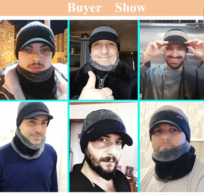 Winter Hats Skullies Beanies Hat Men Winter Beanies For Women Wool Scarf Caps Balaclava Mask Gorras Bonnet Knitted Hat