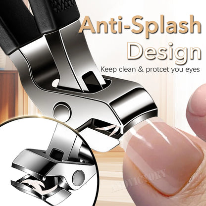 Angled Head Nail Clippers Woman Man Toenail Clipper Thick Nails Stainless Steel Curved Blade Nail Cutter Trimmer Manicure Tools