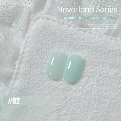 MAINEL 1-12Pcs Fashion Nude Shiny Soak Off UV Gel Nail Gel Polish Cosmetics Nail Art Nails Gel Polish Tips Nail Varnish
