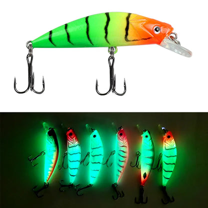 1pcs Sinking Spearhead Biomimetic Bait 5.5cm 6g Luminous Long Throw Sea Fishing Lures Freshwater Glowing Fishing Hard Baits