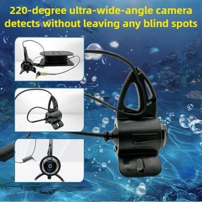 Undervattenskamera för Fiske – 5-tum, 4K 1080P, 185° Vidvinkel, 20–25 m Kabel