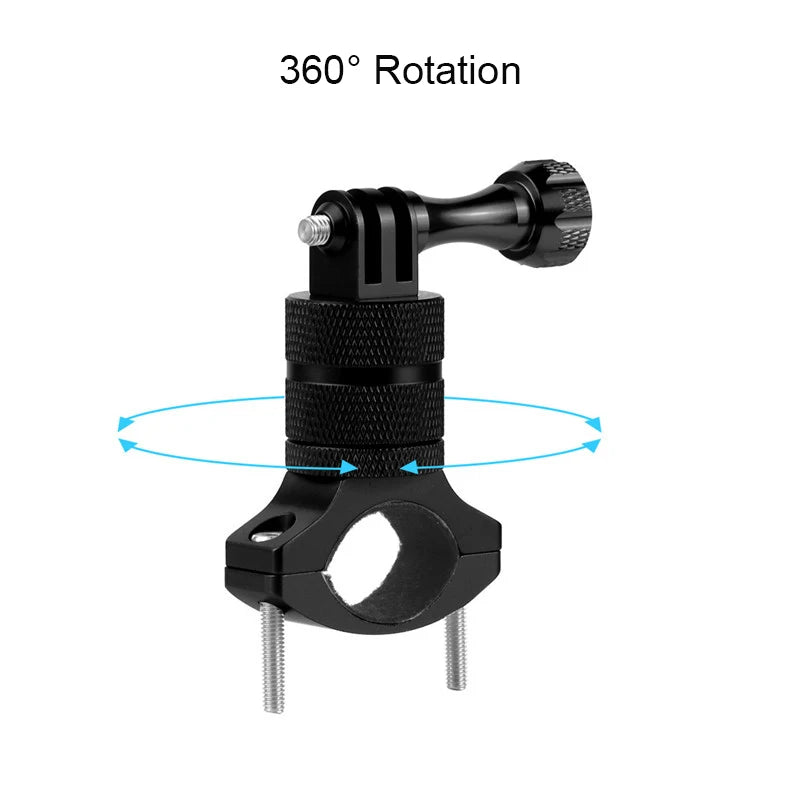 For Insta 360 X5 X4 X3 GO 3S Motorcycle Bicycle Clip Bracket for GoPro 13 12 11 DJI Action 6 Bike Selfie Stick Camera Accessory