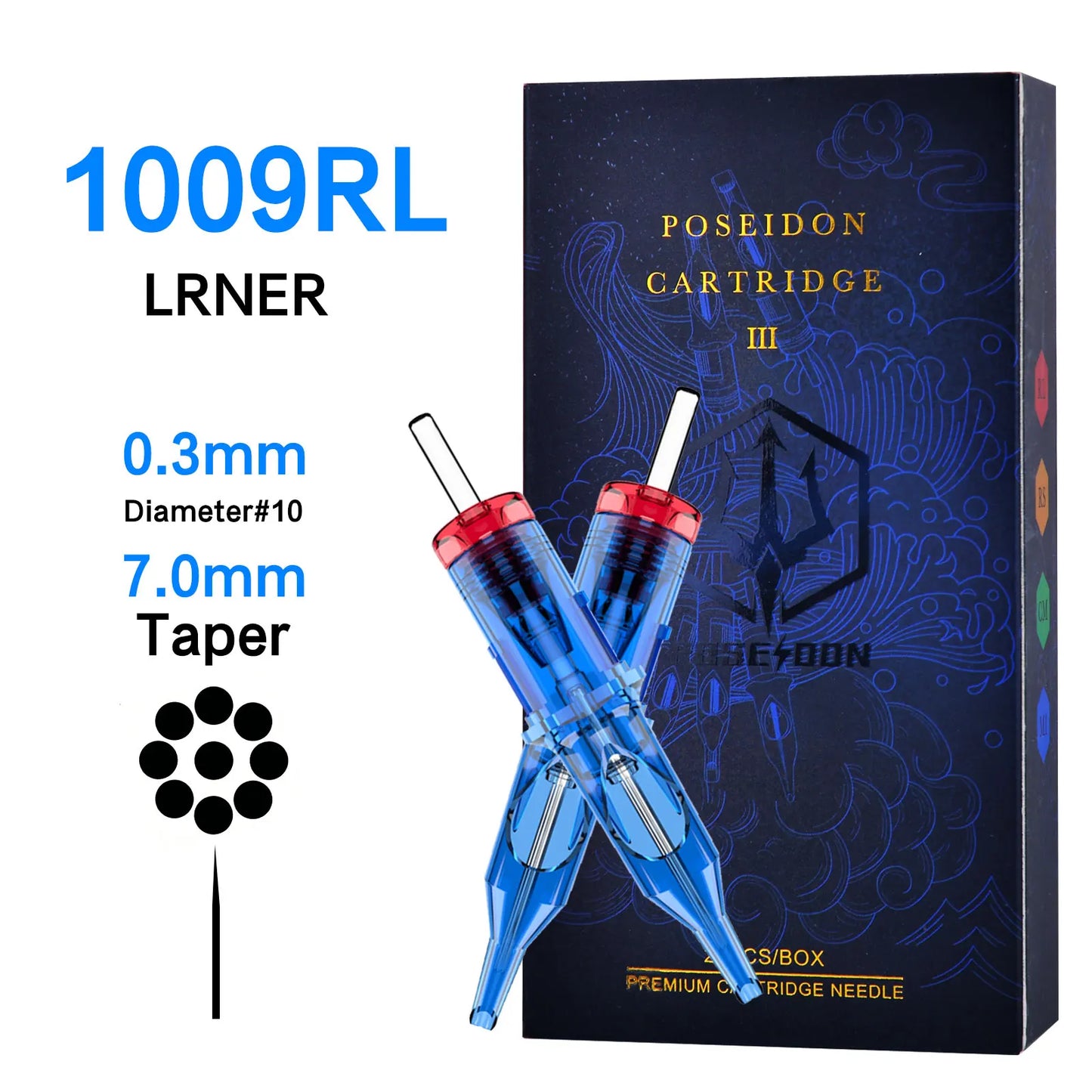 10Pcs POSEIDON V3 Pro Tattoo Needles High Quality Disposable Permanent Makeup Tattoo Cartridge Needles For Tattoo Machine