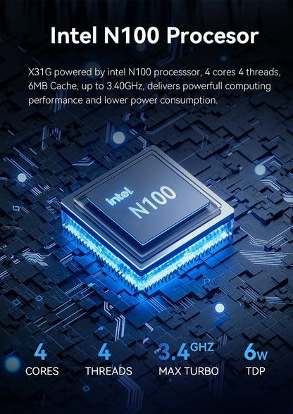 Fanless Industrial Mini PC Intel N100 J6412 Dual LAN 2xCOM RS485 6USB 4G SIM GPIO WiFi Support Computer