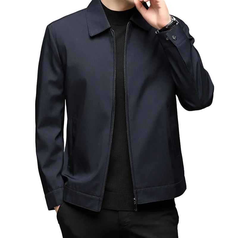 Stånkragejacka Herr – Elegant Business Casual Vår & Höst