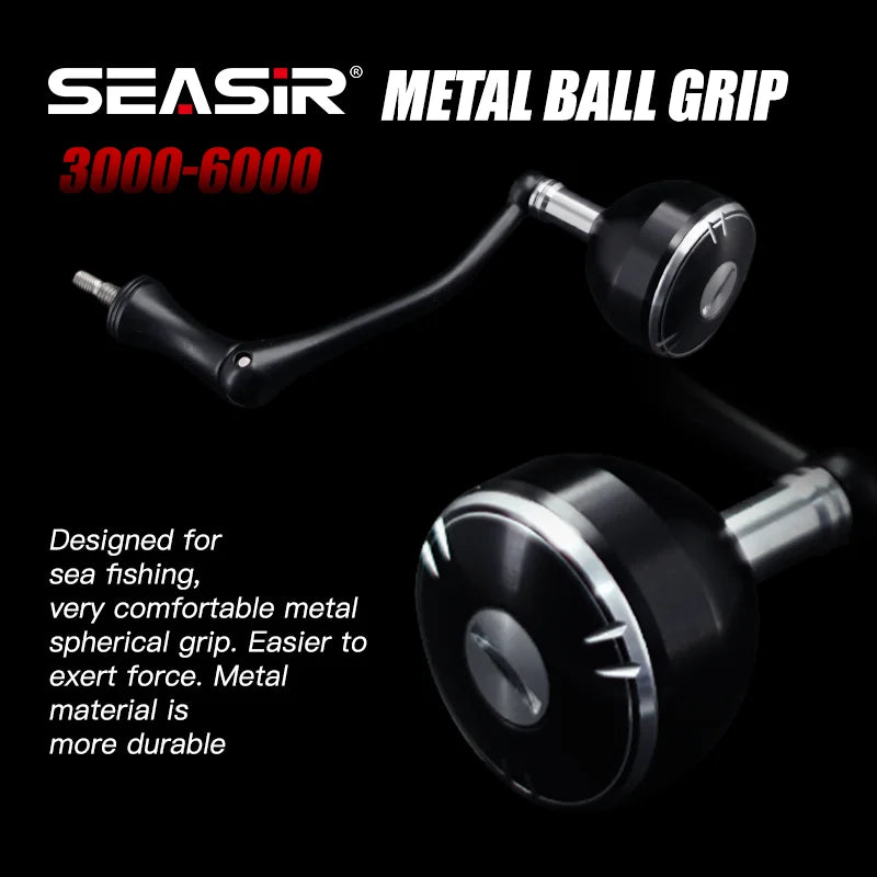 SEASIR TINGHE Spinning Fiskerulle – Max 20kg Drag, 5.2:1, Saltvattensskyddad, Aluminiumhandtag, 2500–6000