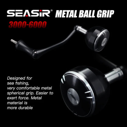 SEASIR TINGHE Spinning Fiskerulle – Max 20kg Drag, 5.2:1, Saltvattensskyddad, Aluminiumhandtag, 2500–6000
