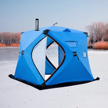 Customized Hot-selling High Heat Insulation Winter Outdoor Camping Carp Cube Large Portable Sauna Tent, Custom-made Warm