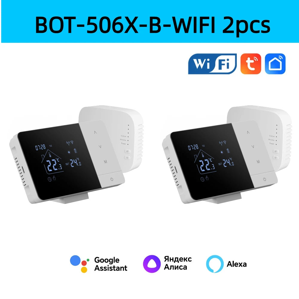 Beok smart Wi-Fi-termostat med Tuya-stöd, svart eller vit