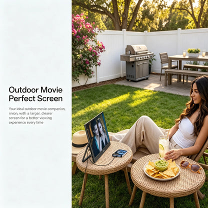 13.3 Inch 2K QHD Portable Monitor, 400 Nits, 100% SRGB, 16:10 Aspect Ratio, Built-in Speakers, VESA Mountable, Integrated Hidden