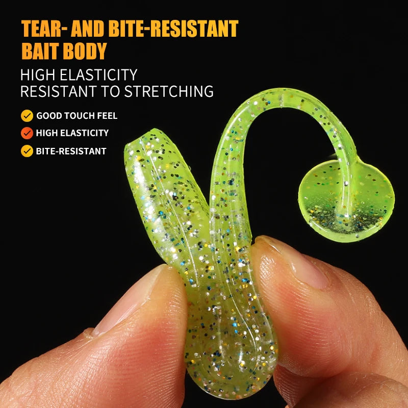 2020 NEW Supercontinent Soft Lures   Baits Fishing Lure Leurre Shad Double Color Silicone Bait T Tail