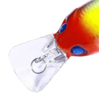 Topwater Crankbait Lures 5Pcs 4.4g 5cm Artificial Wobbler Bait For Bass Pike Rockfish Freshwater Fishing Tackle