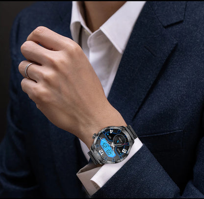 2026 New 1.85 Inch NFC Smart Watch Men Bluetooth Call NFC IP67 Waterproof Heart Rate Monitor Compass Sports Fitness Smartwatch