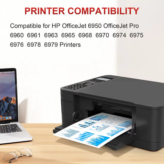 903XL 903 XL Bläckpatron kompatibel för HP Officejet Pro-skrivare