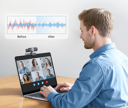 EMEET 4K/1080P Webcam for PC/Computer PDAF Auto Focus Video Camera With Dual Mics Web Camera Works for Zoom/Teams
