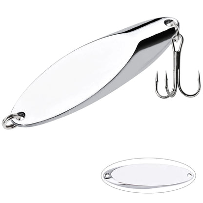 12pcs Metal Spinner Spoon Lures Trout Fishing Lure Hard Bait Sequins Paillette Artificial Baits Spinnerbait Fish Tools 1.5g-56g