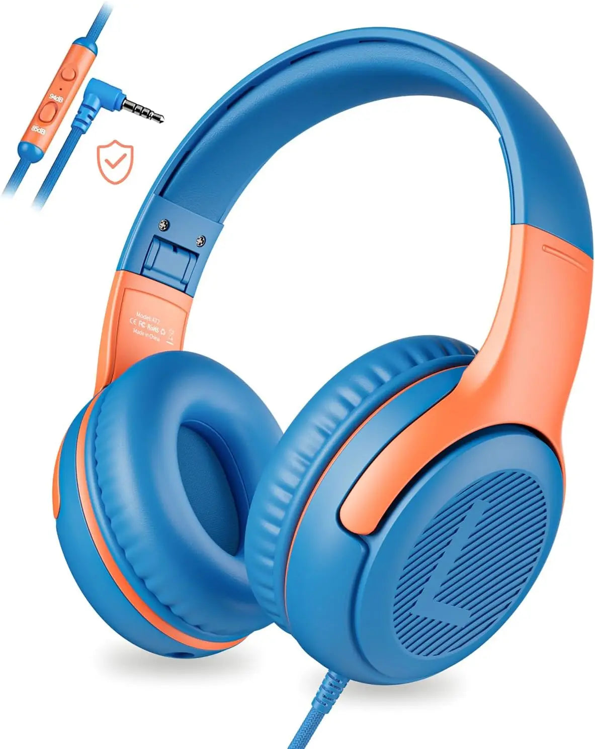 AWATRUE AT2 Headset,3.5mm Surround Stereo Gaming Headphones with Mic Soft Memory Earmuffs for PC,Laptop,Kids for School Toddler