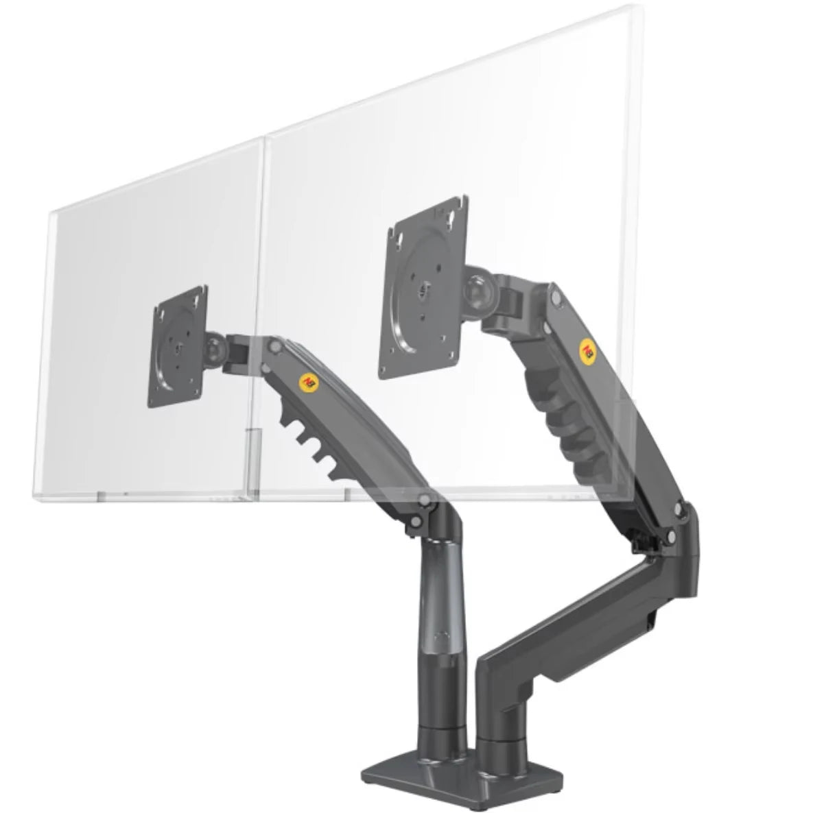 New NB F160 Gas Spring Desktop 17'-27' Dual Monitor Holder Arm With 2 USB3.0 Monitor Mount Bracket Load 2-9 Kg Each Arm