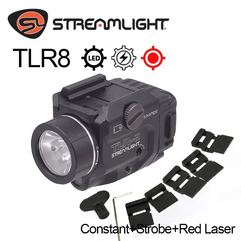 Taktisk Ficklampa 500 Lumen för 20 mm Skena