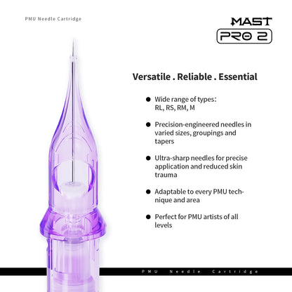 Mast Pro2 PMU Tattoo Cartridges Needles RL/RS/RLT Types Permanent Makeup Needle for Tattoo Machine Tattoo Cartridge Accessories